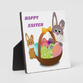 "HAPPY EASTER" BUNNY FOTOPLATTE (Vorderseite)