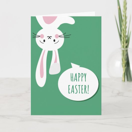 Happy Easter Bunny Greeting Karte (Vorderseite)