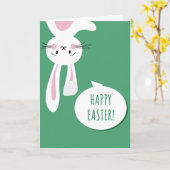 Happy Easter Bunny Greeting Karte (Gelbe Blume)