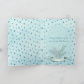 Happy Easter! Bunny in Hot Air Balloon Watercolor Karte (Innenseite)