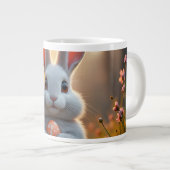 Happy Easter Bunny in the Magic of Spring Jumbo-Tasse (Vorderseite Rechts)
