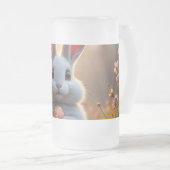Happy Easter Bunny in the Magic of Spring Mattglas Bierglas (VorderseiteRechts)