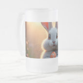 Happy Easter Bunny in the Magic of Spring Mattglas Bierglas (Vorderseite Links)