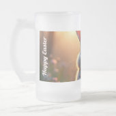 Happy Easter Bunny in the Magic of Spring Mattglas Bierglas (Links)