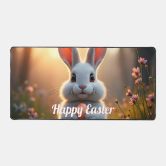 Happy Easter Bunny in the Magic of Spring Schreibtischunterlage