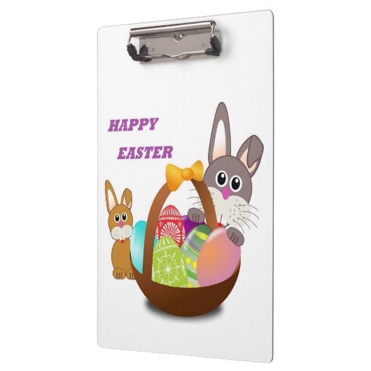 "HAPPY EASTER" BUNNY KLEMMBRETT (Links)