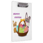 "HAPPY EASTER" BUNNY KLEMMBRETT (Rechts)