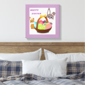 "HAPPY EASTER" BUNNY LEINWANDDRUCK (Insitu (Schlafzimmer))