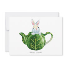 Happy Easter Bunny Lettuce Teapot