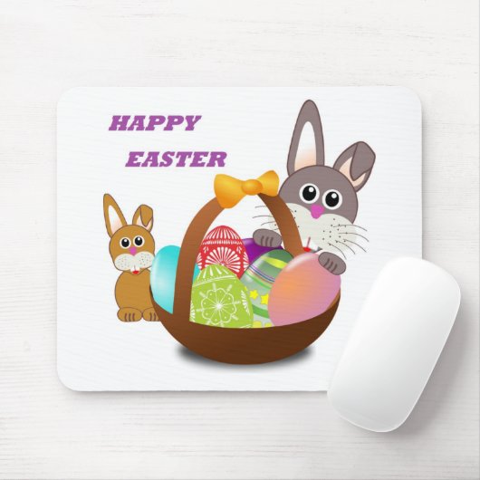 "HAPPY EASTER" BUNNY MOUSEPAD (Mit Mouse)