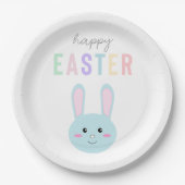 Happy Easter Bunny Niedlich Simple Pastel Modern Pappteller (Vorderseite)