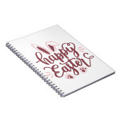 Happy Easter Bunny Notebook - Niedliches Spring Jo Notizblock (Rechte Seite)