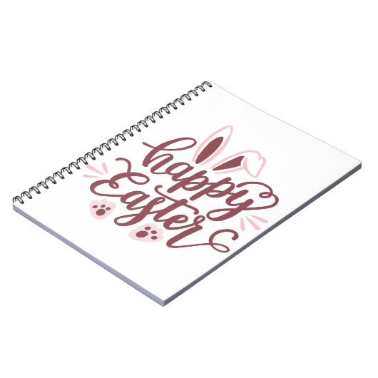 Happy Easter Bunny Notebook - Niedliches Spring Jo Notizblock (Linke Seite)