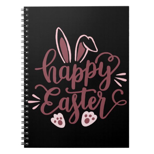Happy Easter Bunny Notebook - Niedliches Spring Jo Notizblock (Vorderseite)