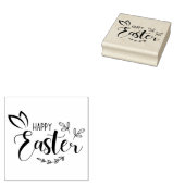 Happy Easter Bunny Oars Script Rubber Briefmarke Gummistempel (Stempel)