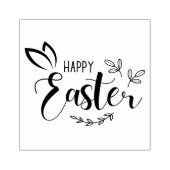 Happy Easter Bunny Oars Script Rubber Briefmarke Gummistempel (Prägung)