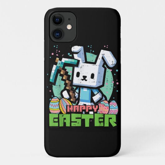 Happy Easter Bunny Pixel Game  Case-Mate iPhone Hülle (Rückseite)