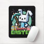 Happy Easter Bunny Pixel Game  Mousepad (Mit Mouse)