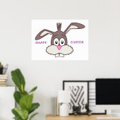 "HAPPY EASTER" BUNNY POSTER (Heimbüro)