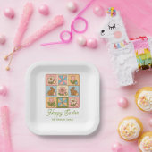 Happy Easter Bunny Quilt Pattern Family  Pappteller (Party)