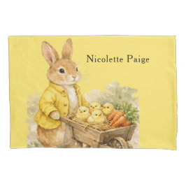 Happy Easter Bunny Rabbit Baby Shower Gift Kissenbezug