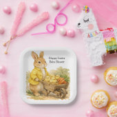 Happy Easter Bunny Rabbit Baby Shower Pappteller (Party)