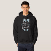 Happy Easter Bunny Rabbit Face Easter Day Men Boys Hoodie (Vorne ganz)