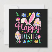 Happy Easter Bunny Rabbit Face Funny (Rückseite)