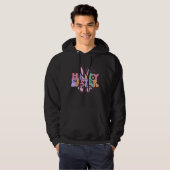 Happy Easter Bunny Rabbit Face Funny Easter Day Wo Hoodie (Vorne ganz)