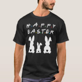 Happy Easter Bunny Rabbit Herz Schwanz Funny Niedl T-Shirt (Vorderseite)