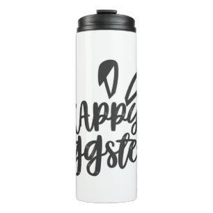 Happy Easter Bunny Rabbit Oars Funny Ostertag Wo Thermosbecher