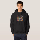 Happy Easter Bunny Rainbow Gnome Egg hunt Squad Hoodie (Vorne ganz)