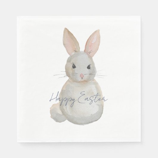 Happy Easter Bunny Serviette (Vorderseite)