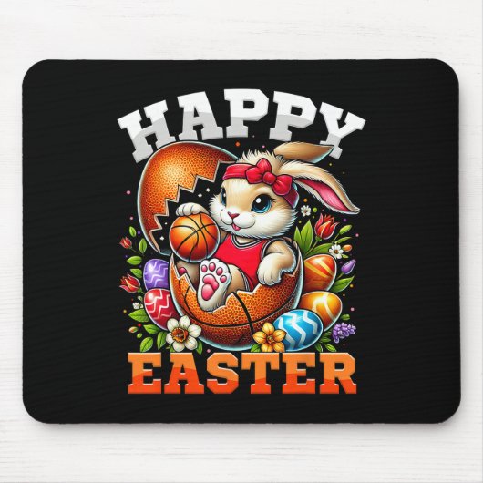 Happy Easter Bunny Sketch Funny Easter Sketch Lieb Mousepad (Vorne)