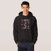 Happy Easter Bunny Skunk Easter Day Groovy Hoodie (Vorne ganz)