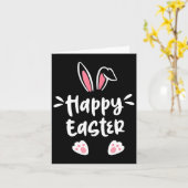 Happy Easter Bunny Spring Easter Easter Oster Männ Karte (Gelbe Blume)