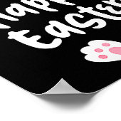 Happy easter bunny spring easter egg easter menHap Poster (Ecke)