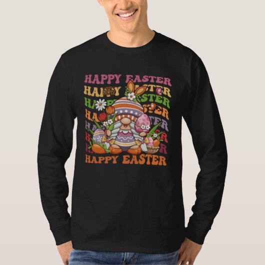 Happy Easter Bunny Spring Gnome  Easter Egg Huntin T-Shirt (Vorderseite)