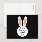 Happy Easter Bunny Spring Ostereier Funny Gift Postkarte (Vorne/Hinten)
