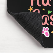 Happy Easter Bunny Spring Ostereier Osterfeier Shi Mousepad (Ecke)
