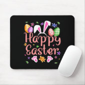 Happy Easter Bunny Spring Ostereier Osterfeier Shi Mousepad (Mit Mouse)