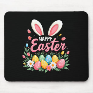 Happy Easter Bunny Spring Ostereier Osterfeier Shi Mousepad