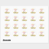Happy Easter Bunny Sticker – Cute Spring Design wi (Blatt)