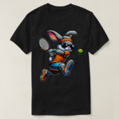 Happy Easter Bunny Tennis Player Lover Sport Rabbi T-Shirt (Design vorne)