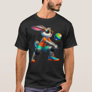 Happy Easter Bunny Volleyball Spieler Lover Sport T-Shirt