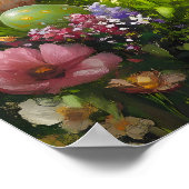 Happy Easter Bunny Wall Art Poster (Ecke)