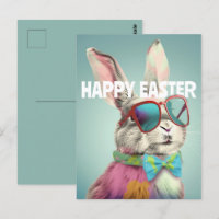 Happy Easter Bunny with Sunglasses Funny