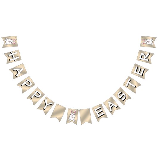 Happy Easter Bunting Banner Easter Bunny Decoratio (Alle)