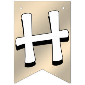 Happy Easter Bunting Banner Easter Bunny Decoratio (Zweite Fahne)