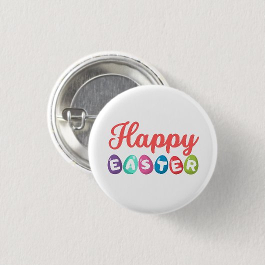 Happy Easter Button (Vorne & Hinten)